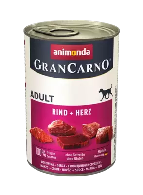 Animonda GranCarno Adult Dog Wołowina I Serca 400g